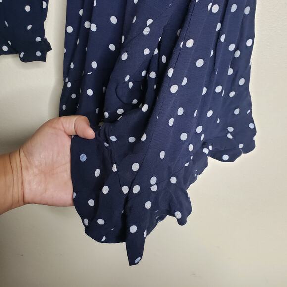 Zara Trafaluc| Navy Blue Polka Dot Romper - Picture 6 of 11